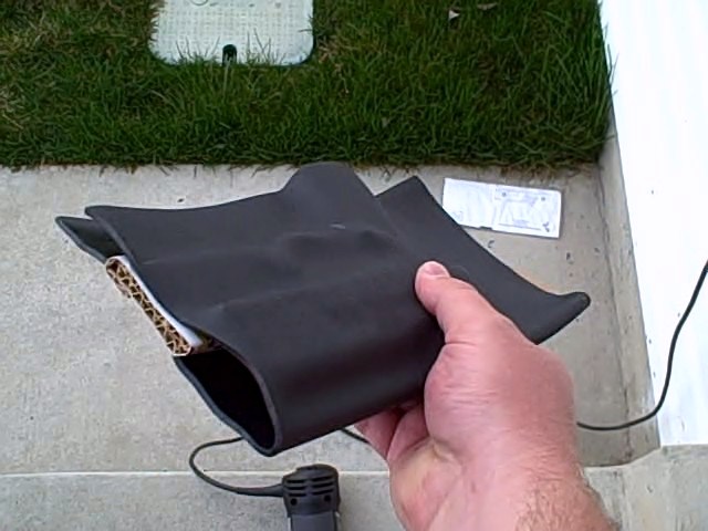 custom kydex holster sandwiched cardboard