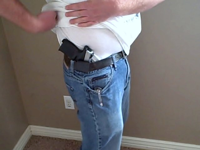 custome kydex holster in waistband and testing