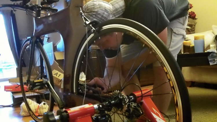 Z Frame Bike putting everything together